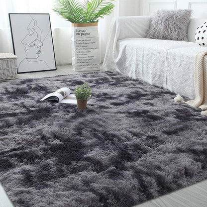 XL Comfortable Shag Rug (300 x 200, Charcoal & Grey)