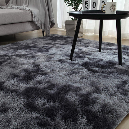 XL Comfortable Shag Rug (300 x 200, Charcoal & Grey)