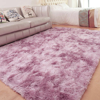 4m Extra Large Soft Shag Rug Carpet Mat (Plum, 400 x 200)