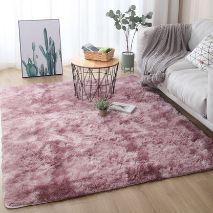 4m Extra Large Soft Shag Rug Carpet Mat (Plum, 400 x 200)