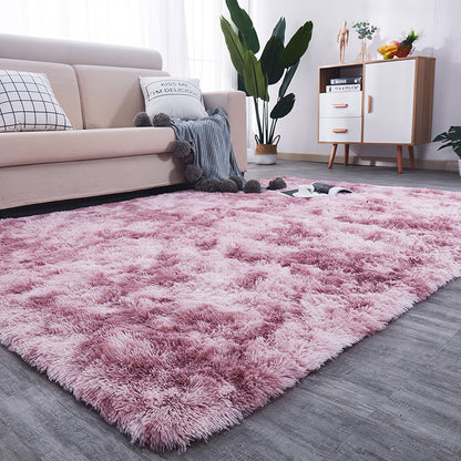 4m Extra Large Soft Shag Rug Carpet Mat (Plum, 400 x 200)