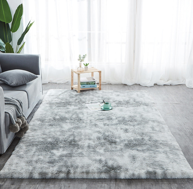 Luxe Bedroom/Living Room Comfortable Shag Rug (200 x 140, Platinum)