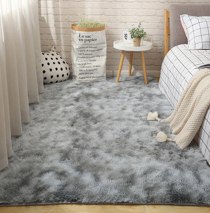 Luxe Bedroom/Living Room Comfortable Shag Rug (200 x 140, Platinum)