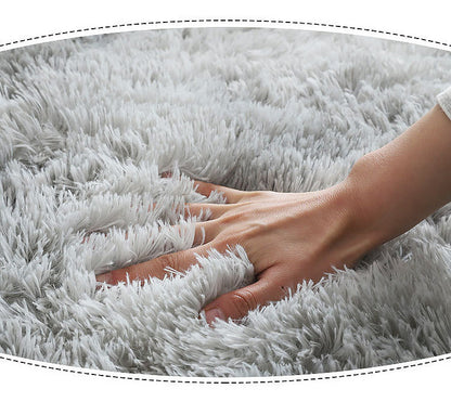 Luxe Bedroom/Living Room Comfortable Shag Rug (200 x 140, Platinum)