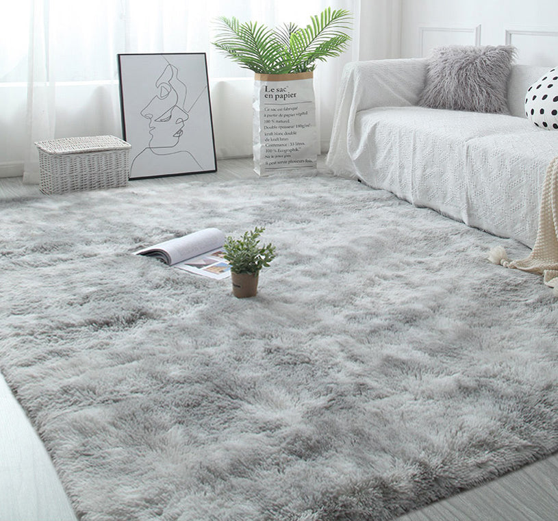 XL Comfortable Shag Rug (300 x 200, Platinum)