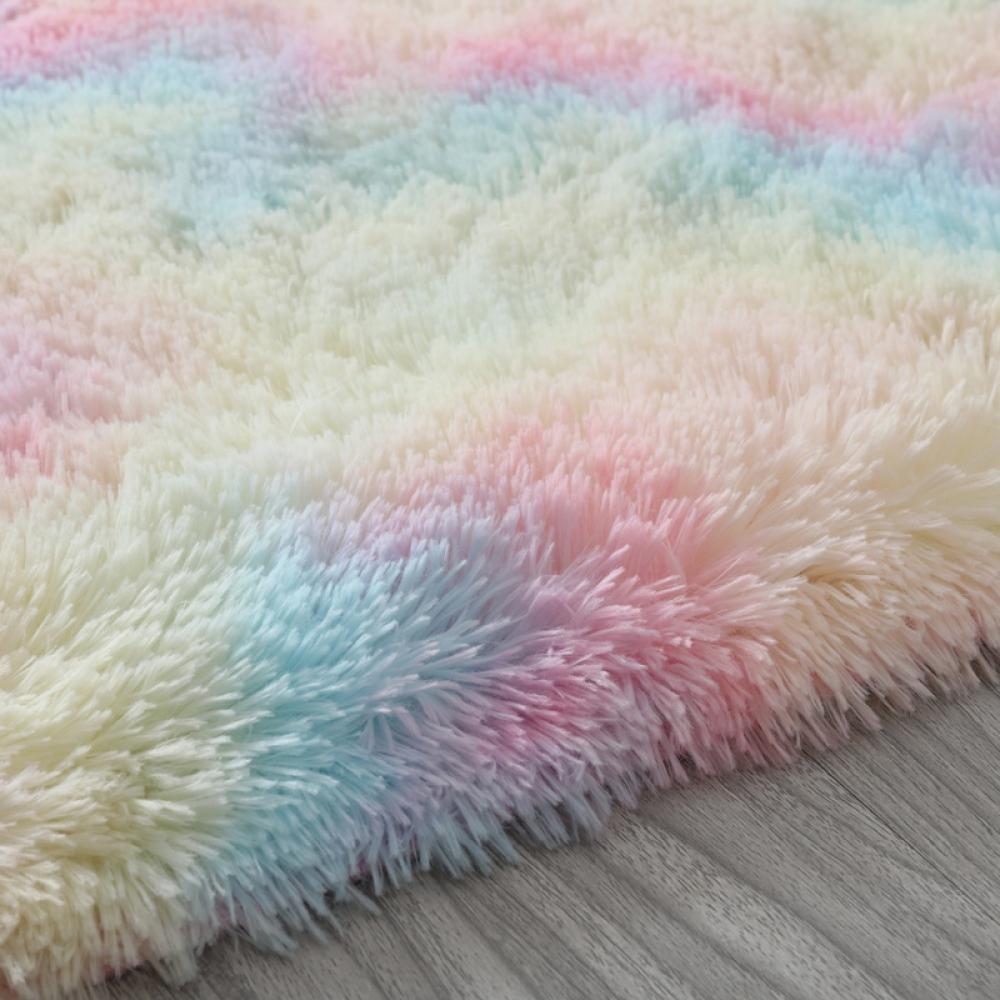 Rainbow Dream Bedroom/Living Room Comfortable Shag Rug (200 x 140)