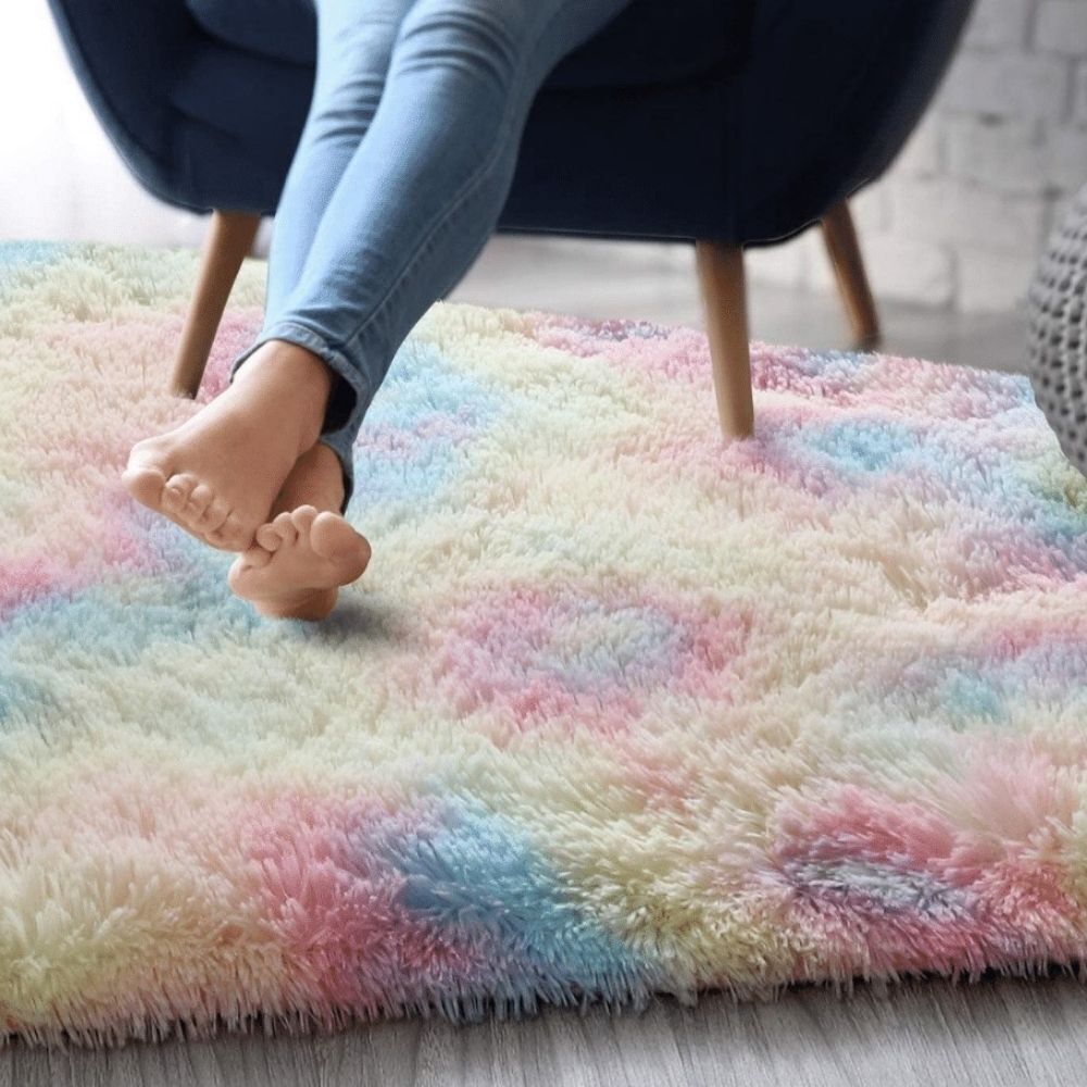 XL Rainbow Dream Comfortable Shag Rug (300 x 200)