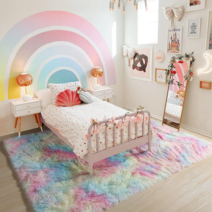 XL Rainbow Dream Comfortable Shag Rug (300 x 200)