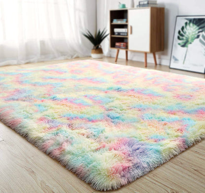 XL Rainbow Dream Comfortable Shag Rug (300 x 200)