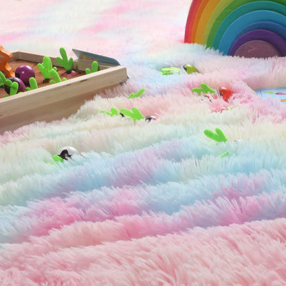 XL Rainbow Dream Comfortable Shag Rug (300 x 200)