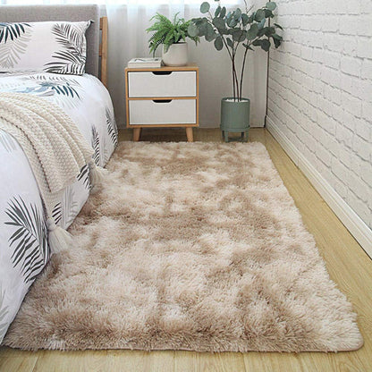 Large Comfortable Soft Shag Rug (230 x 160, Tan)