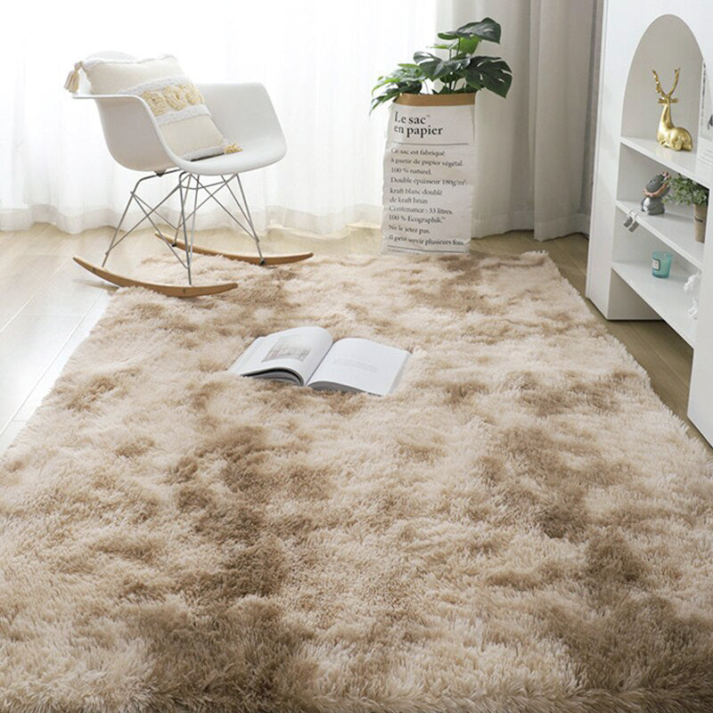 Large Comfortable Soft Shag Rug (230 x 160, Tan)