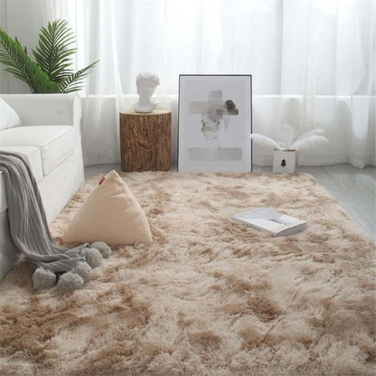 Large Comfortable Soft Shag Rug (230 x 160, Tan)