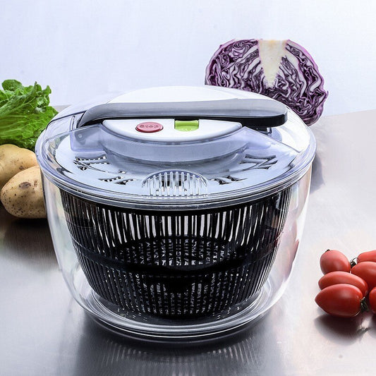 5L Salad Spinner Large Capacity Vegetable Washer Dryer Kitchen Tool