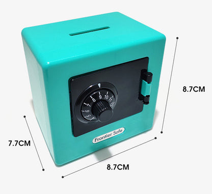 Mini Piggy Bank Combination Lock Safe Deposit Money Box (Aqua)