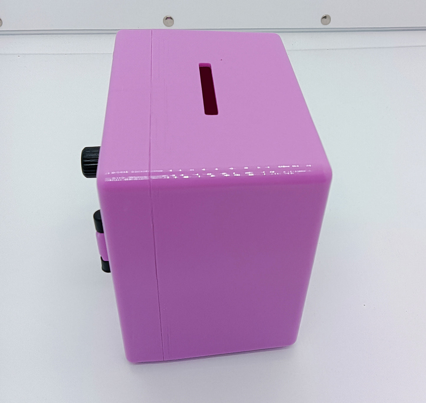 Mini Piggy Bank Combination Lock Safe Deposit Money Box (Purple)