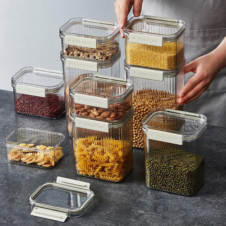 Large Airtight Food Container Sealed Stackable Storage Box (1300mL)