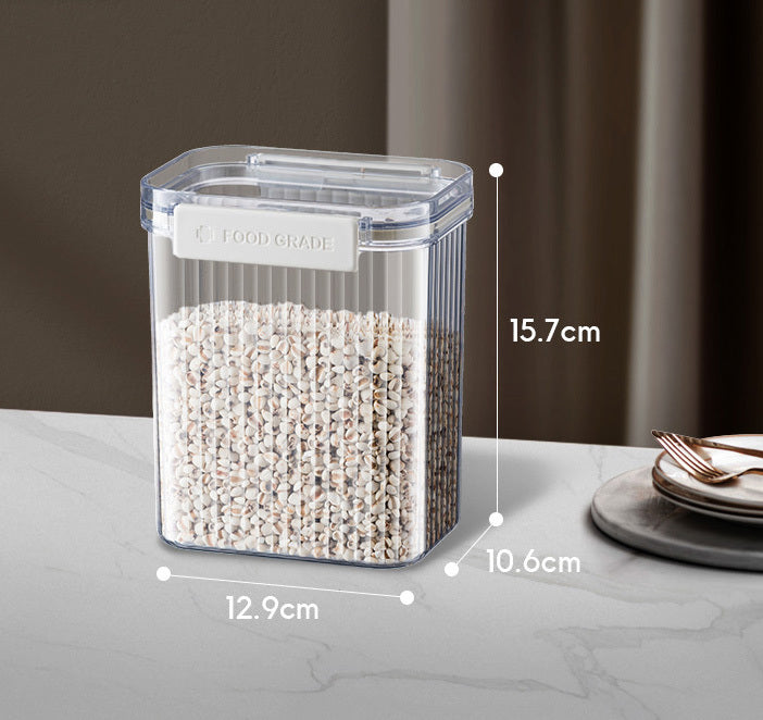 Large Airtight Food Container Sealed Stackable Storage Box (1300mL)