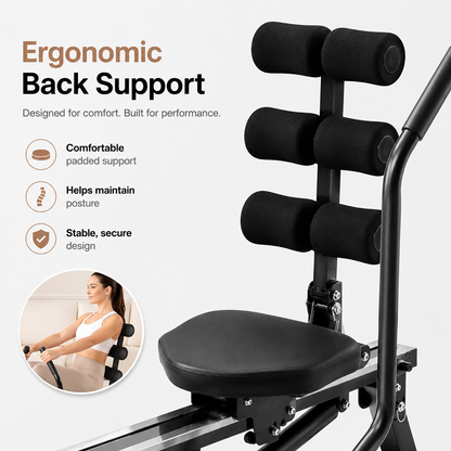 Fitplus Hydraulic Rowing Machine Home Gym Rower Fitness Trainer