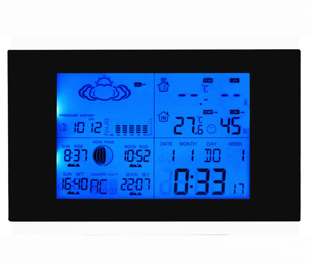 Multi-function Wireless Weather Station Barometer with Outdoor Remote Sensor