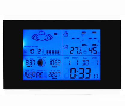 Multi-function Wireless Weather Station Barometer with Outdoor Remote Sensor