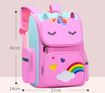 Cute Unicorn Backpack School Bag Girl's Pink Shoulder Bag