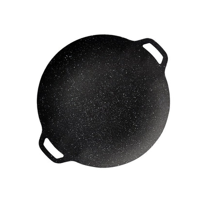 Large Non-stick BBQ Grill Frying Griddle Fry Pan Multifunction Cast Iron Cookware 32cm