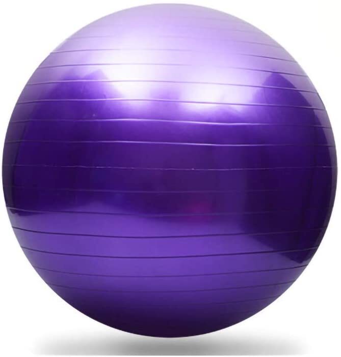 Professional Yoga Exercise Gym Ball (45cm, Purple)