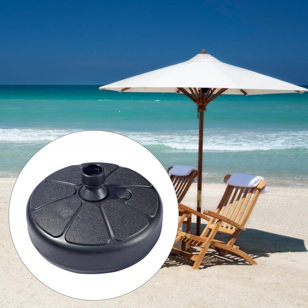 Outdoor Umbrella Stand Sand Water Filled Round Base Holder