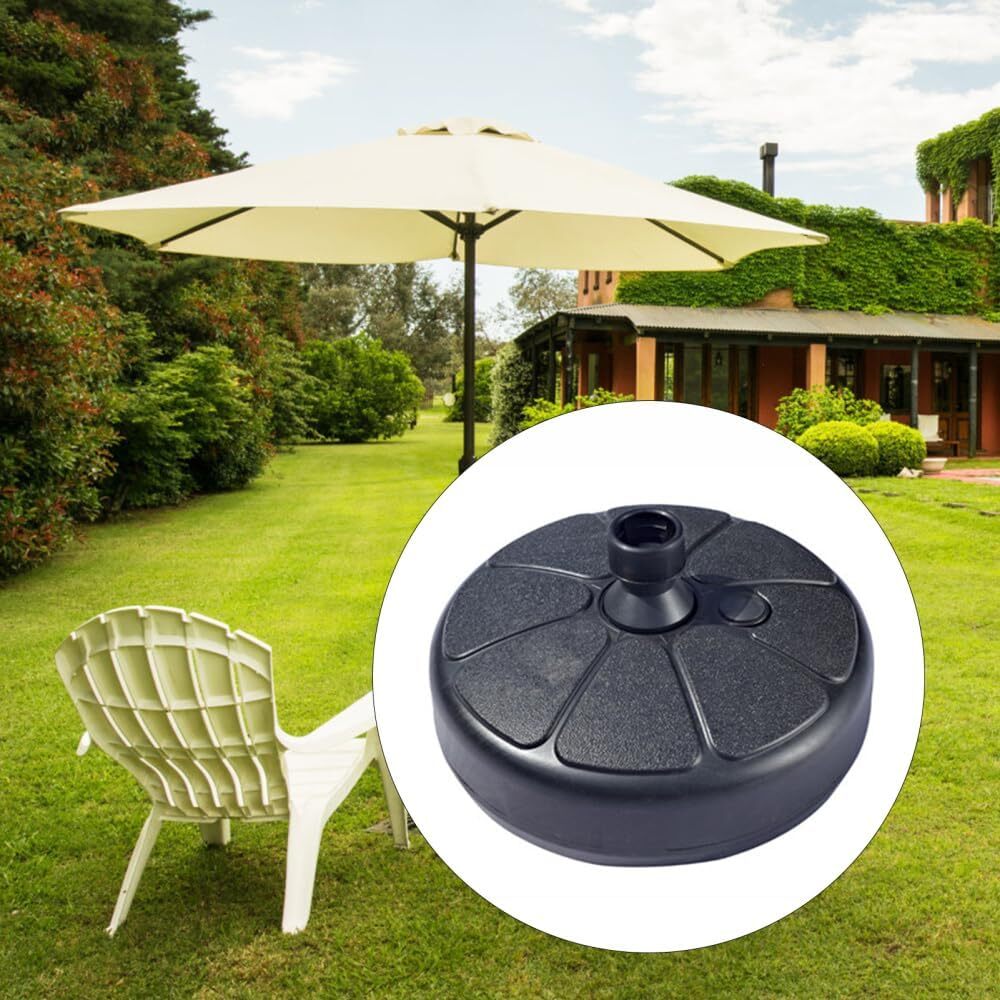 Outdoor Umbrella Stand Sand Water Filled Round Base Holder