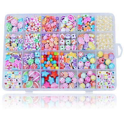 550 x DIY Creative Beads Charms Jewellery Making Arts Crafts Kit Supplies for Bracelets Necklaces