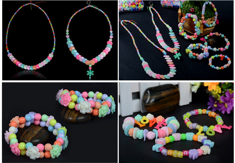 550 x DIY Creative Beads Charms Jewellery Making Arts Crafts Kit Supplies for Bracelets Necklaces