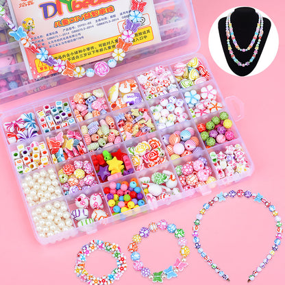 550 x DIY Creative Beads Charms Jewellery Making Arts Crafts Kit Supplies for Bracelets Necklaces