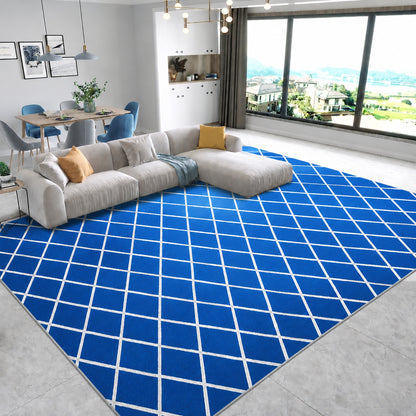 XL Extra Large Blue Diamond Rug Carpet Mat (300 x 200)