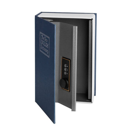 Dictionary Book Safe Security Box with Combination Lock (Navy)