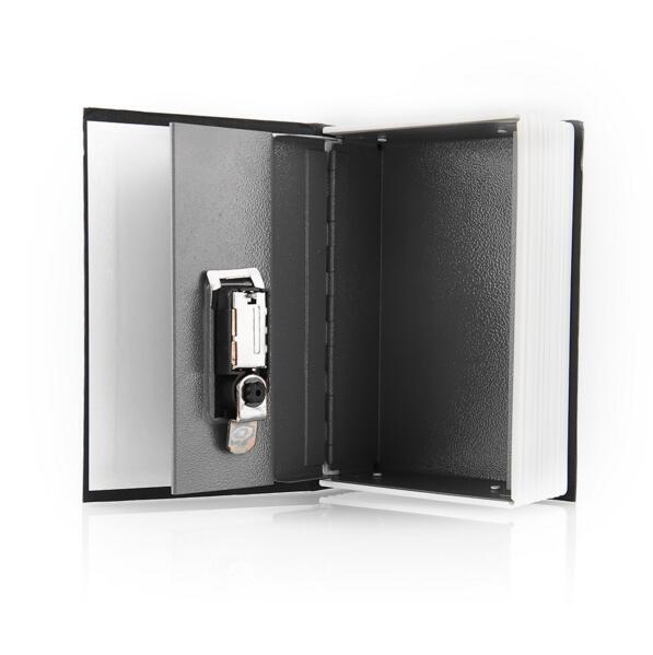 Dictionary Book Safe Security Box with Combination Lock (Black)