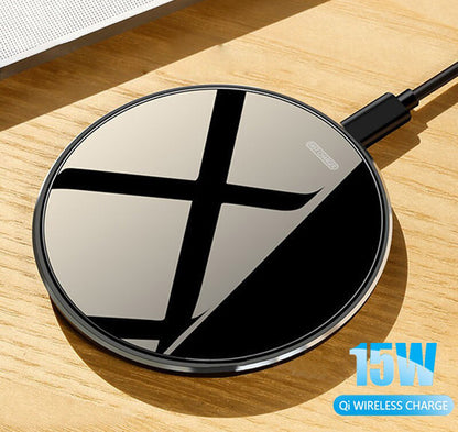 15W Wireless Fast Charger Phone Charging Pad (Qi-Certified)