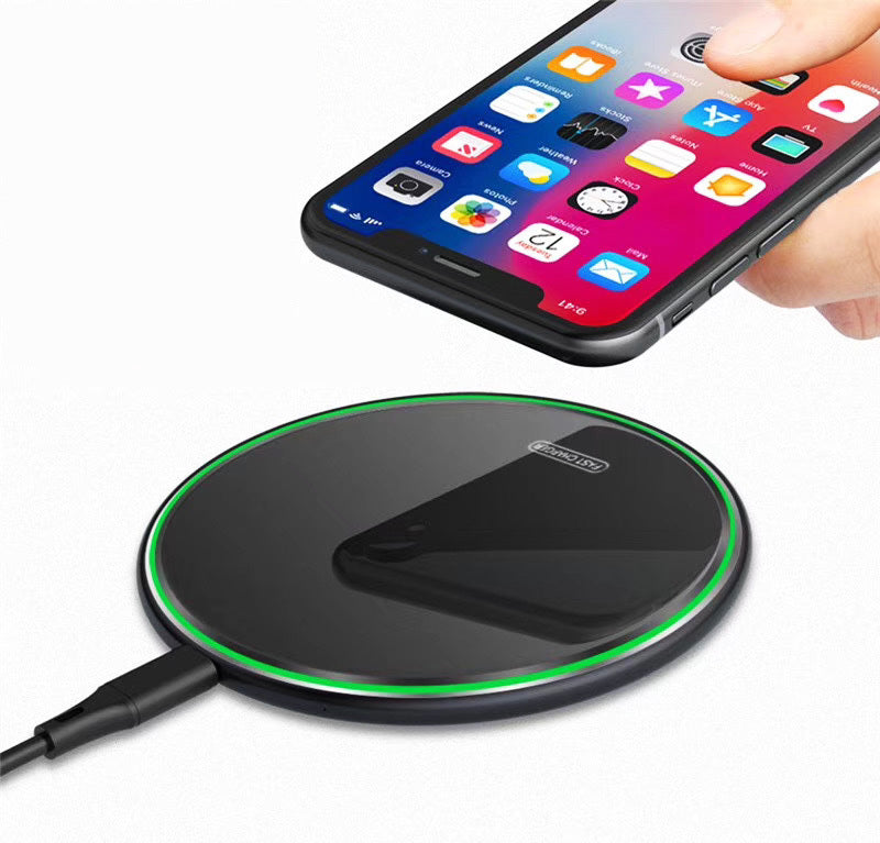 15W Wireless Fast Charger Phone Charging Pad (Qi-Certified)