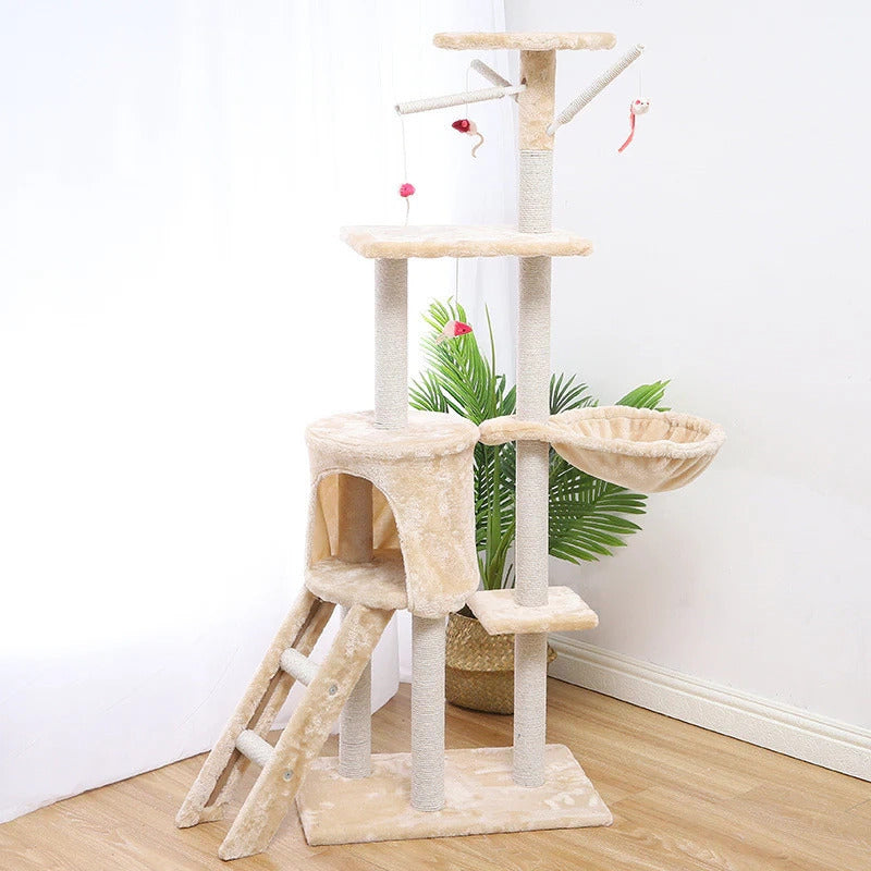 Deluxe Multi-Level Cat Tree Tower with Scratching Posts