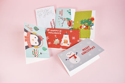 24 x Unique Assorted Designs Christmas Cards