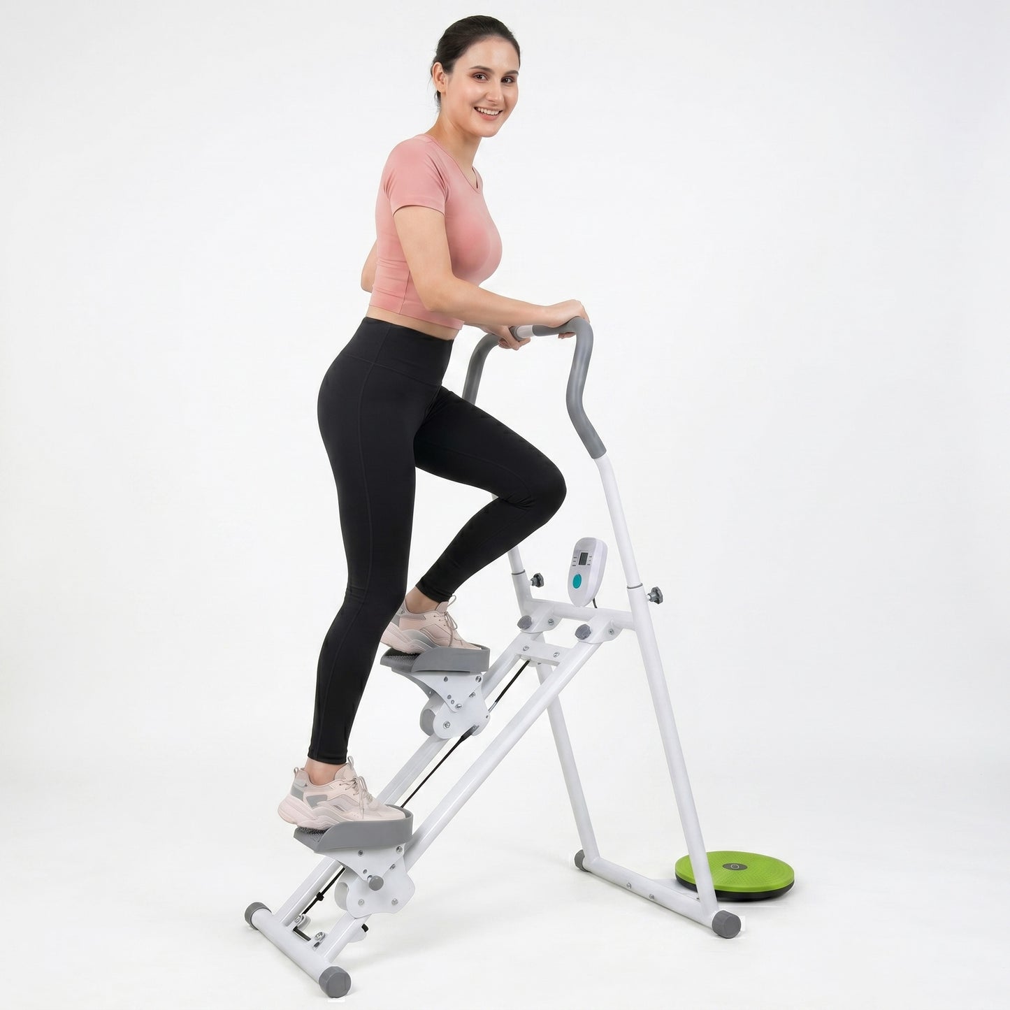Home Cardio Trainer Climbing Stepper Machine with Twister Board