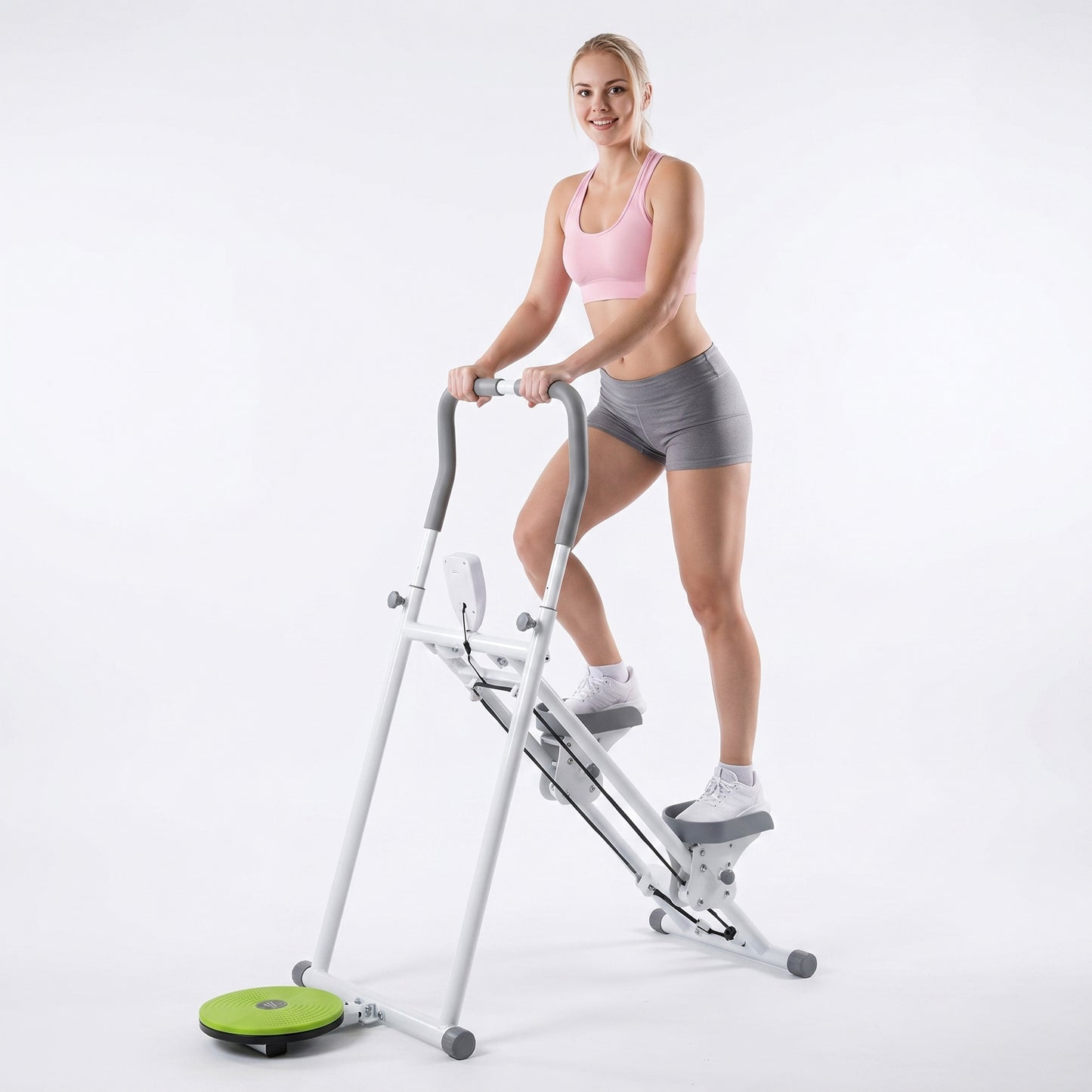 Home Cardio Trainer Climbing Stepper Machine with Twister Board