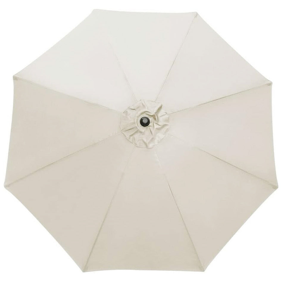 3m Patio Umbrella Replacement Cover 10ft 8 Ribs Large Outdoor Canopy (White)