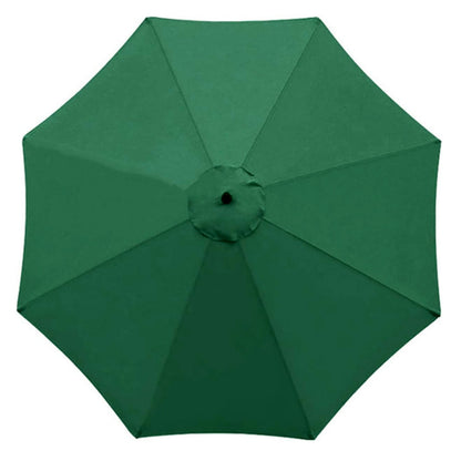 3m Patio Umbrella Replacement Cover 10ft 8 Ribs Large Outdoor Canopy (Green)