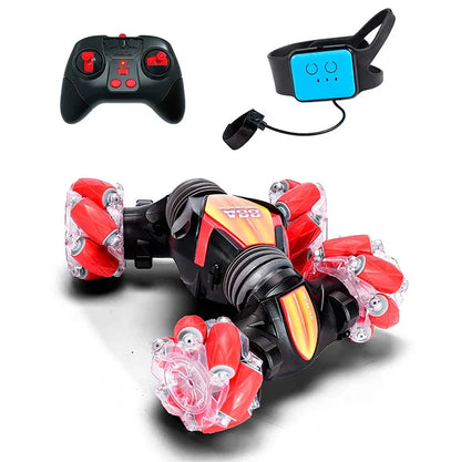 LED Hand Gesture Remote Control Twister Stunt Car (Red)