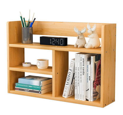 Melody Desk Hutch Storage Shelf Unit Organizer (Oak)