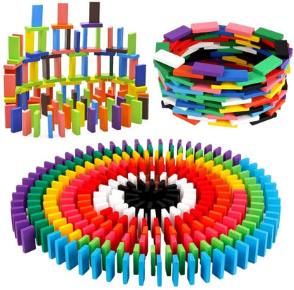 120 PCS Domino Building Blocks Wooden Educational Toy