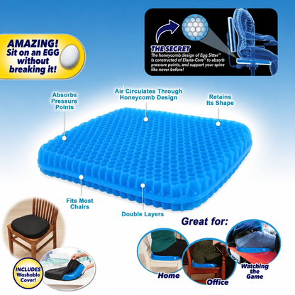 Orthopedic Gel Memory Foam Seat Support Cushion