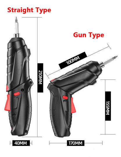 15 PC Cordless Electric Screwdriver and Accessories Set