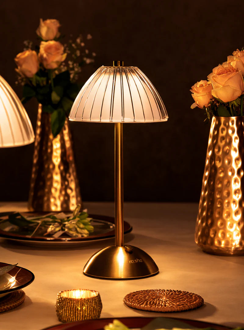 Luxe Crystal Touch Sensor Table Lamp Rechargeable LED Cordless Dimmable Light